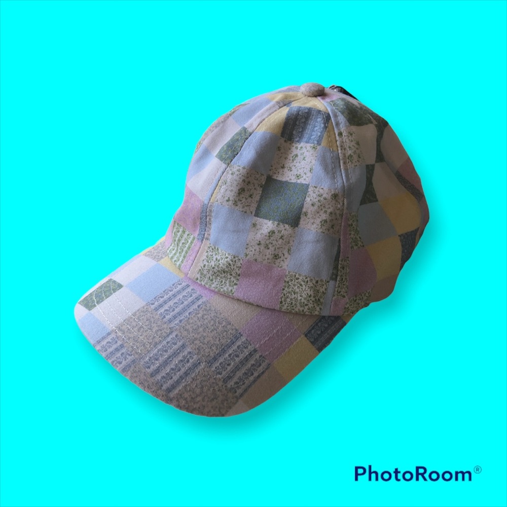 Retro Hat in Patchwork Colors